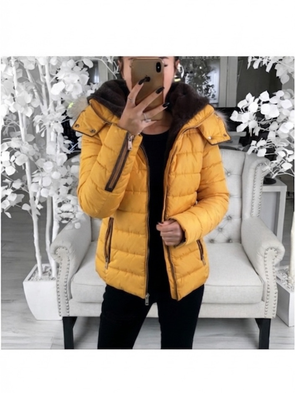 Yellow Puffer Jacket
